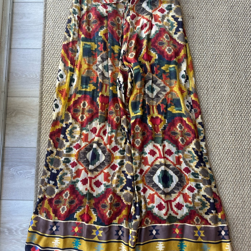 Anthropologie Multicolor Wide Leg Pants